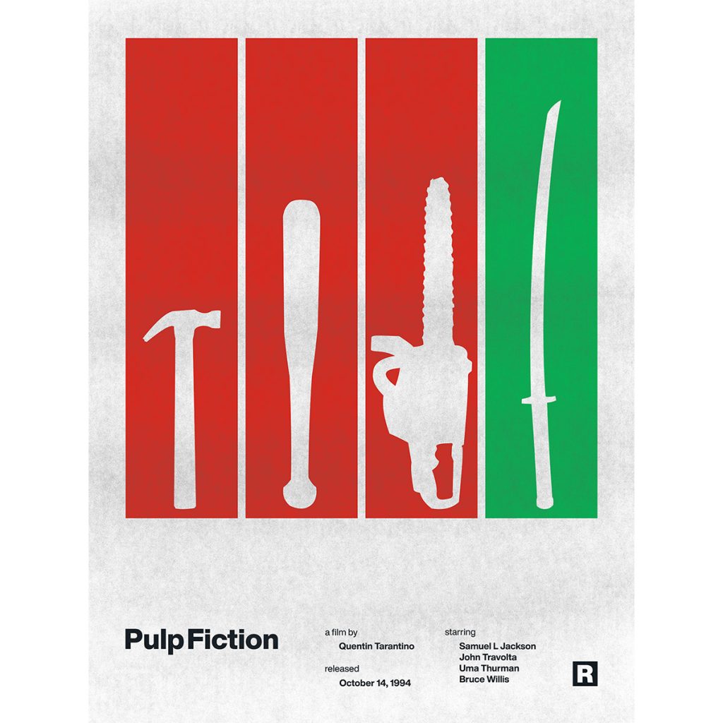 Swiss Style Pulp Fiction Poster