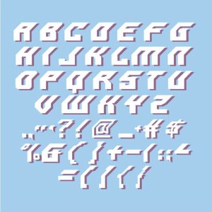 Asset for typeface "Foldback" by me