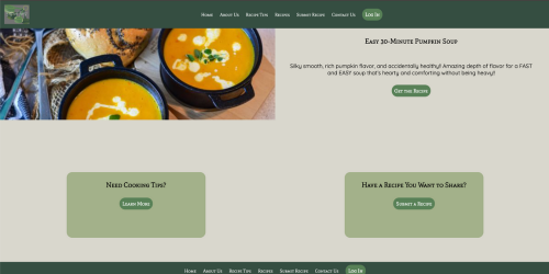 Eats and Treats Site Homepage